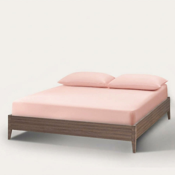 Epitex Softicool Collection 1600TC Bedsheet Set (Salmon) | Fitted Sheet Set