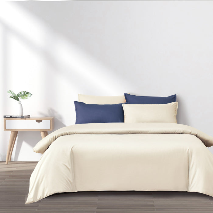 Epitex Silkysoft 980TC Bedsheet | Fitted sheet Set | Bedset (SS8185 - Cream)
