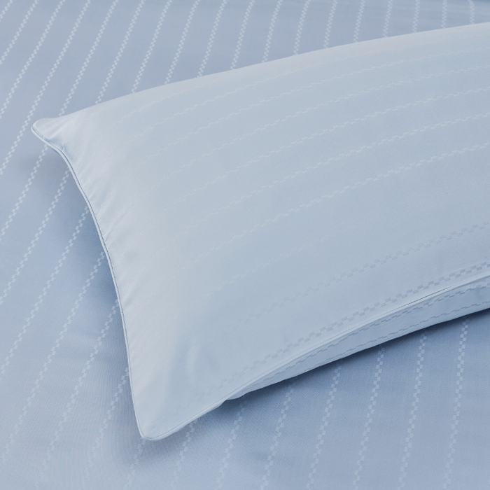 Epitex 100% Tencel Dobby 1600TC  Dawn Blue Fitted Sheet Set | Bedset (Fog Blue)