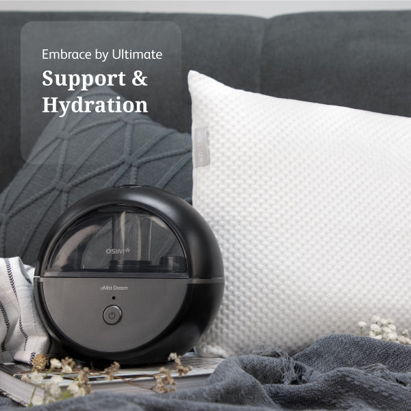 Epitex X OSIM Dream Comfort Oasis - Brace Comfort Pillow + uMist Dream Humidifier