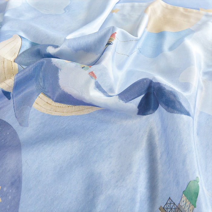 EPITEX WHIMSY ARTE 1200TC Bedsheet | Fitted Sheet Set (WH673 Whale Adventure)