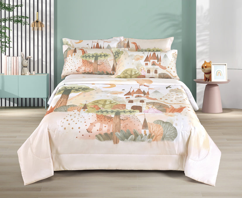 EPITEX WHIMSY ARTE 1200TC Bedsheet | Fitted Sheet Set (WH675 Princess)