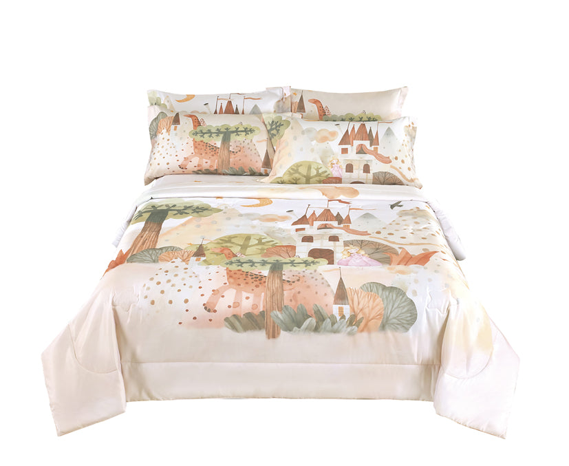 EPITEX WHIMSY ARTE 1200TC Bedsheet | Fitted Sheet Set (WH675 Princess)