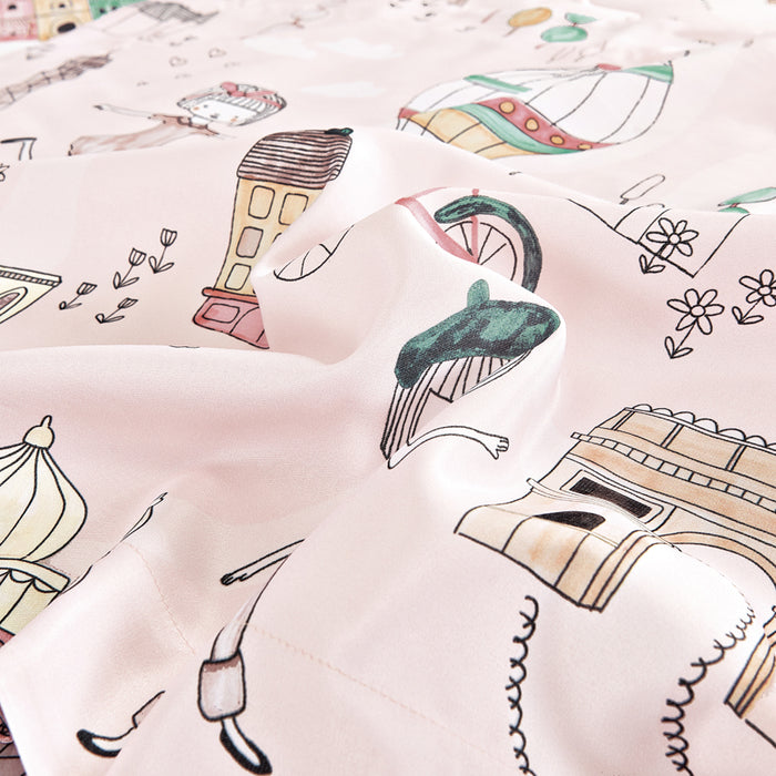 EPITEX WHIMSY ARTE 1200TC Bedsheet | Fitted Sheet Set (WH676 Paris Tour)