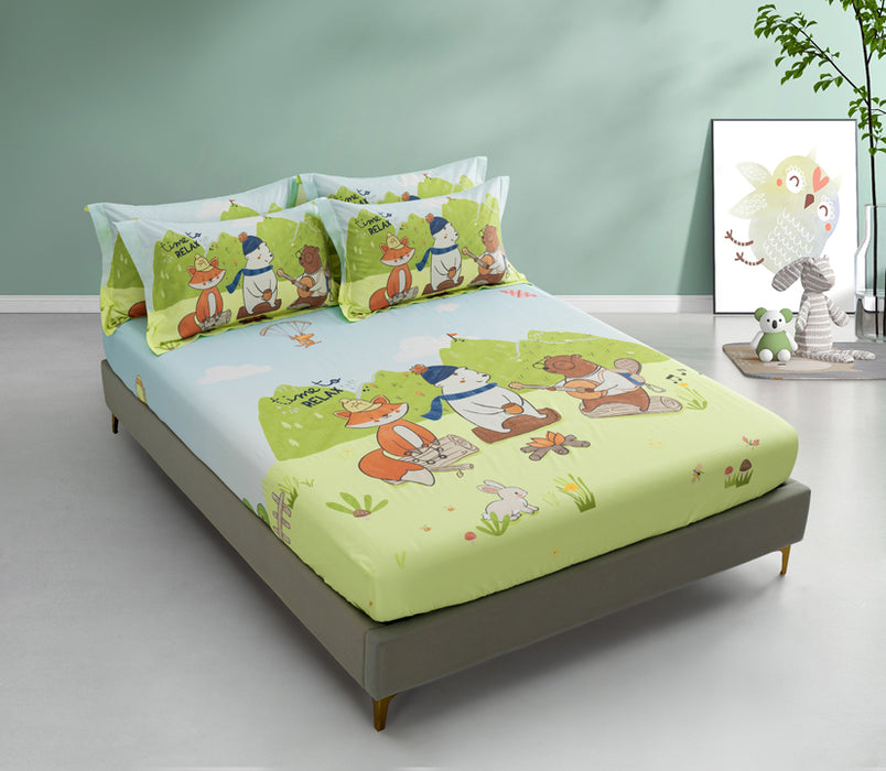 EPITEX WHIMSY ARTE 1200TC Bedsheet | Fitted Sheet Set (WH683 Relax)