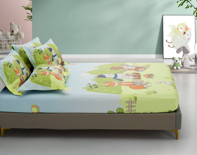 EPITEX WHIMSY ARTE 1200TC Bedsheet | Fitted Sheet Set (WH683 Relax)