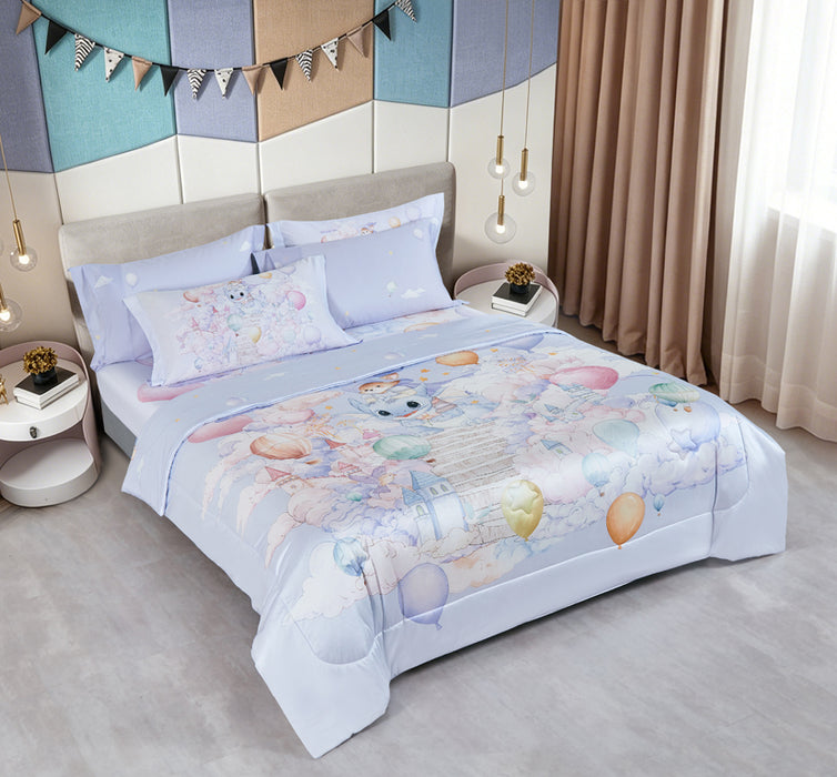 EPITEX WHIMSY ARTE 1200TC Bedsheet | Fitted Sheet Set (WH685 Fanatics World)