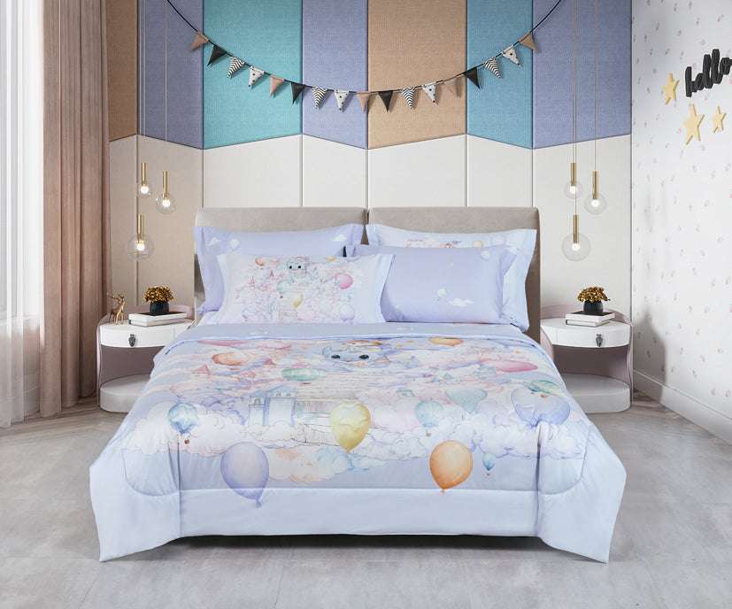 EPITEX WHIMSY ARTE 1200TC Bedsheet | Fitted Sheet Set (WH685 Fanatics World)