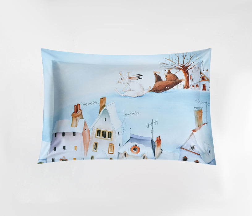EPITEX WHIMSY ARTE 1200TC Bedsheet | Fitted Sheet Set (WH686 Snow City)