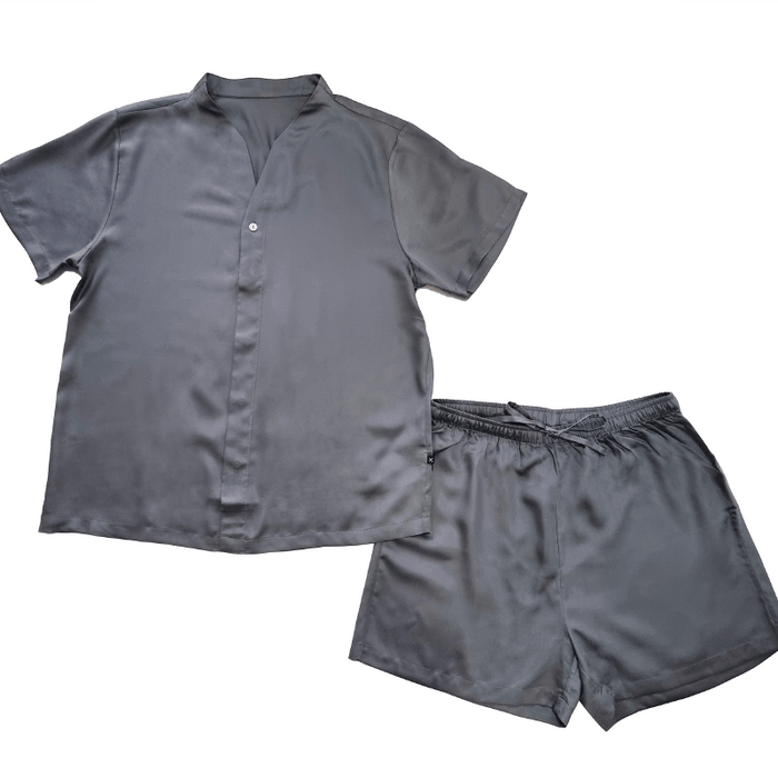 (New Arrival) Epitex 100% Tencel Sleep Wear Set - Smoke Grey | Lounge Wear | Pjyamas