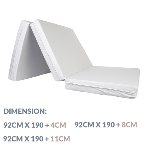 Epitex 3 Fold Memory Foam Mattress | 4cm | 8cm | 11cm | Bed - Epitex