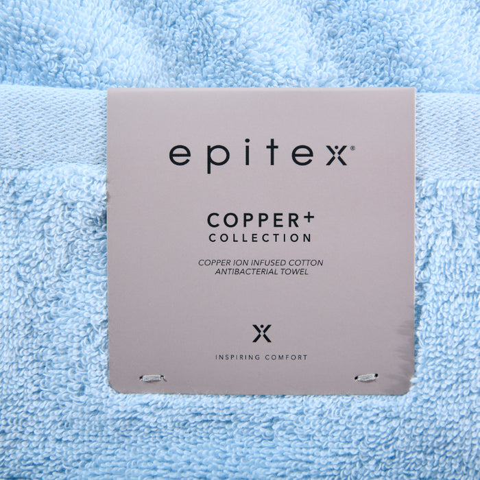 Epitex Copper+ Cotton Towel | Face Towel | Hand Towel | Bath Towel | Light Blue