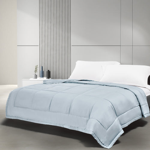 Epitex Pure Bamboo Blanket | Bamboo Comforter | Single Blanket | Single Comforter | Powerder Blue - Epitex