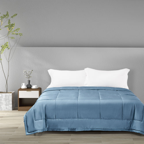 Epitex Pure Bamboo Blanket | Bamboo Comforter | Single Blanket | Single Comforter | Stone Blue - Epitex