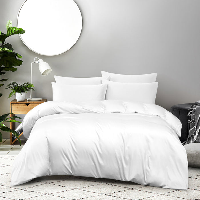 Bamboo 1200TC Premium White Fitted Sheet Set | Bedset - Epitex