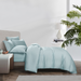 Bamboo Collection 1200TC Powder Blue Fitted Sheet Set | Bedset - Epitex