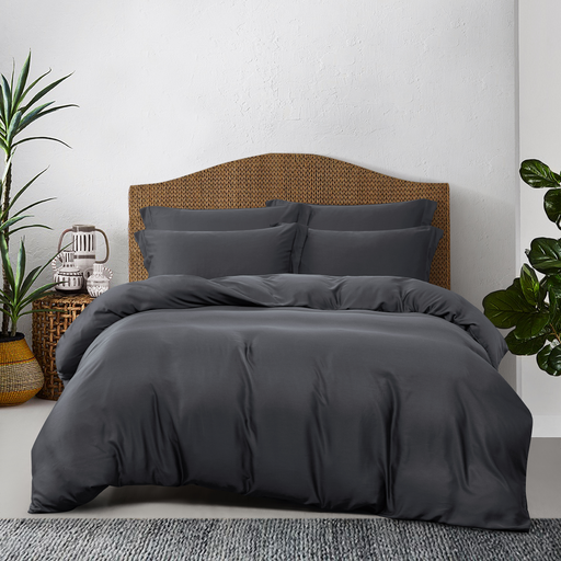 Bamboo Collection 1200TC Graphite Fitted Sheet Set | Bedset - Epitex