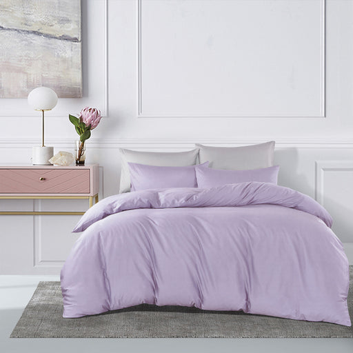 100% Pure Cotton 980TC Lilac Fitted Sheet Set | Bedset - Epitex