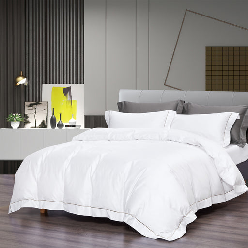 Hotel Collection 1200TC 100% Egyptian Cotton White Bedset - Epitex