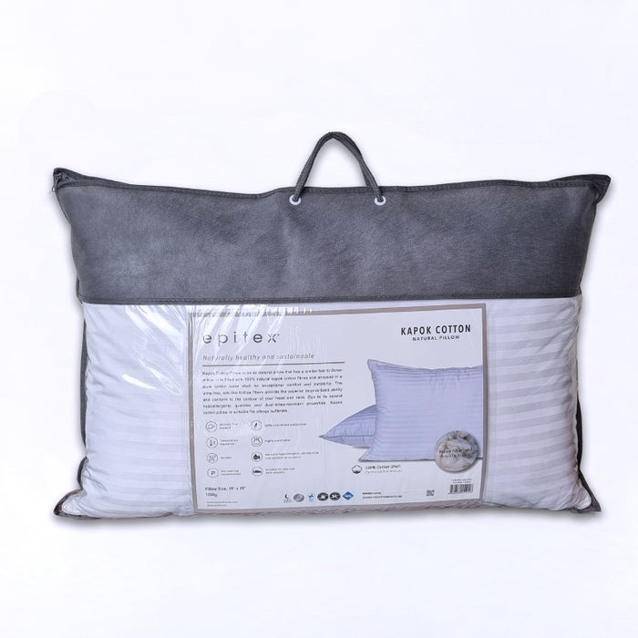 Kapok 100% Cotton Pillow - Epitex