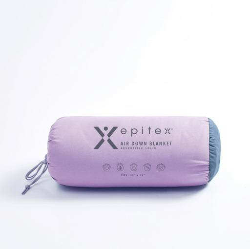 Epitex Air Down Blanket Reversible Solid Lt Purple / Stone - Epitex