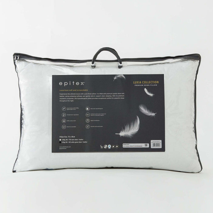 Epitex Luxia Premium Duck | Goose Feather Down Pillow - Epitex