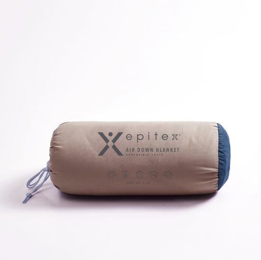 Epitex Air Down Blanket Reversible Solid Moon Blue / Bark - Epitex