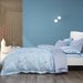 Tencel Printed 1000TC Baby Blue Bedset - Epitex
