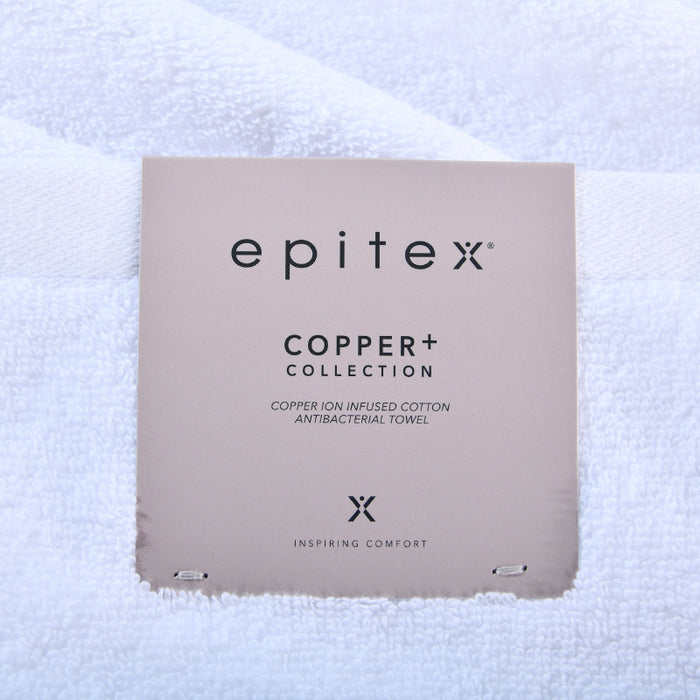Epitex Copper+ Cotton Towel | Face Towel | Hand Towel | Bath Towel | White