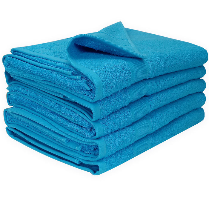 Overfox 100% Cotton Bath Towels Clearance Prime, Towels Beach Towels, Hand Towels for Bathroom, Bath Towel, Size: 13.38 x 29.7, Blue