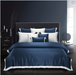 Epitex 100% Luxury Mulberry Pure Silk Series Bedset (Midnight Blue) - Epitex