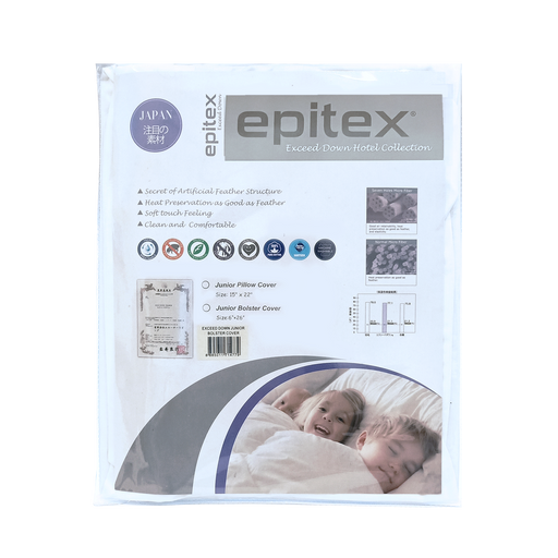 Epitex Exceed Down Hotel Collection Junior Pillow & Bolster Cover - Epitex