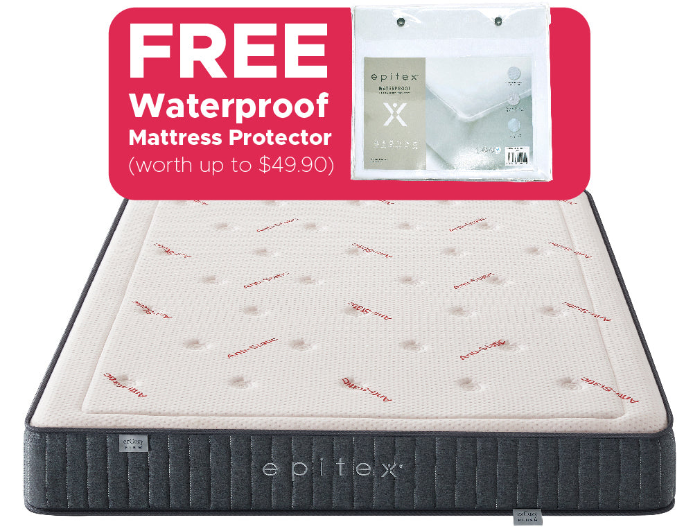 Epitex ezCozy Mattress - Free Waterproof Mattress Protector + Diatomite Mat (6 - 19 Feb) - Epitex