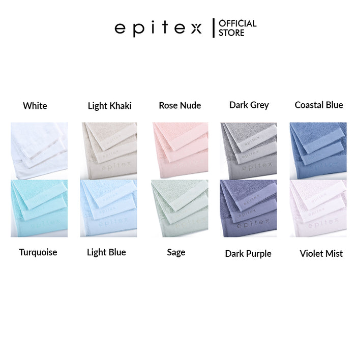 Epitex Copper+ Cotton Towel | Face Towel | Hand Towel | Bath Towel | Turquoise